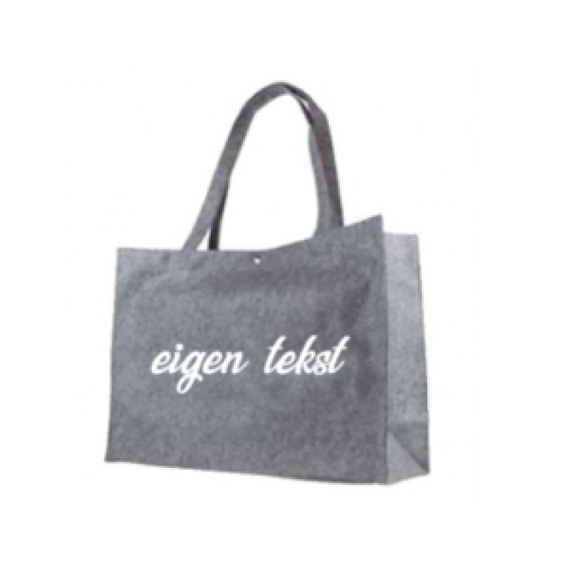 Vilten tas groot eigen tekst